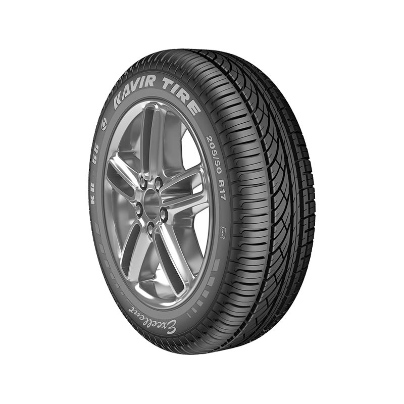 لاستیک کویر تایر 205/50R17 KB55 تاریخ 2025 (جفت) + 2 عدد والف هدیه