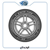 لاستیک کویر تایر 205/60R15 KB77 تاریخ 2025 (جفت) + 2 عدد والف هدیه
