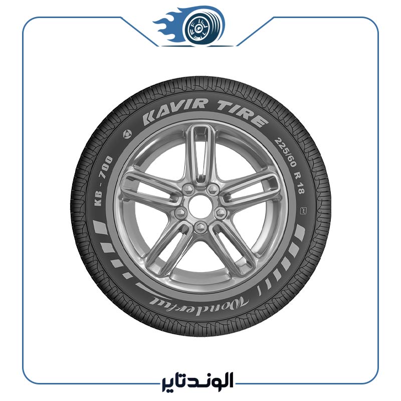 لاستیک کویر تایر 225/60R18 KB700 تاریخ 2025 (جفت) + 2عدد والف هدیه